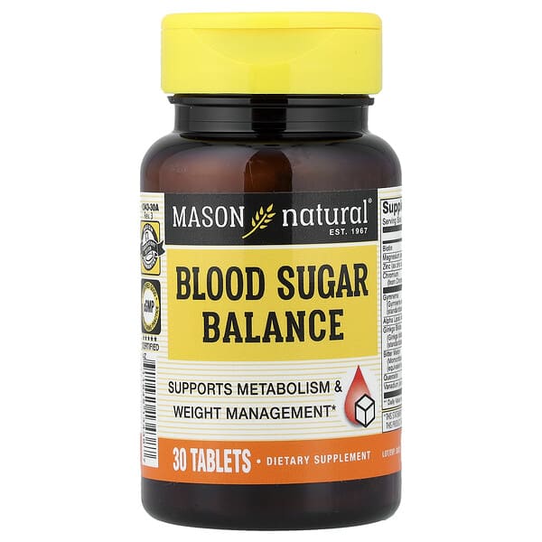 Mason Natural, Blood Sugar Balance, 30 Tablets