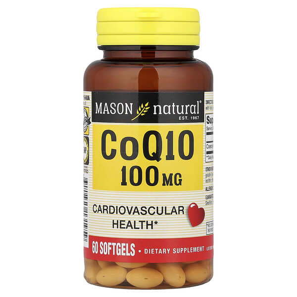 Mason Natural, CoQ10, 100 mg, 60 Softgels