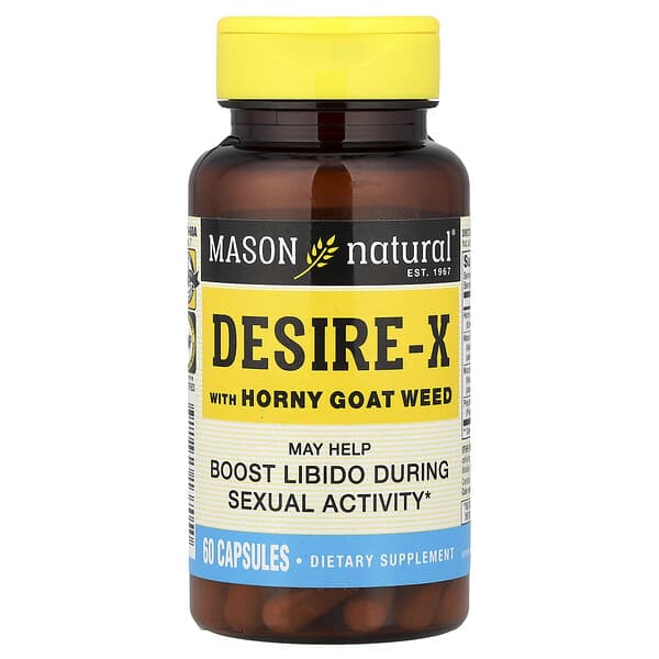 Mason Natural, Desire-X with Horny Goat Weed, 60 Capsules