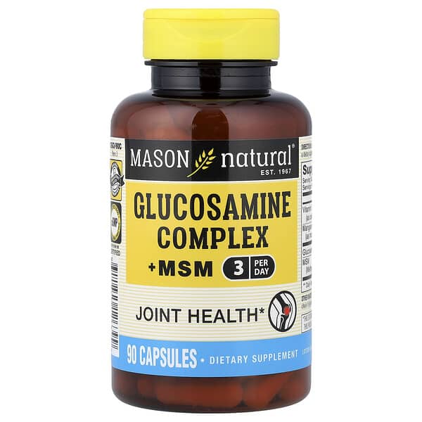 Mason Natural, Glucosamine Complex + MSM, 90 Capsules