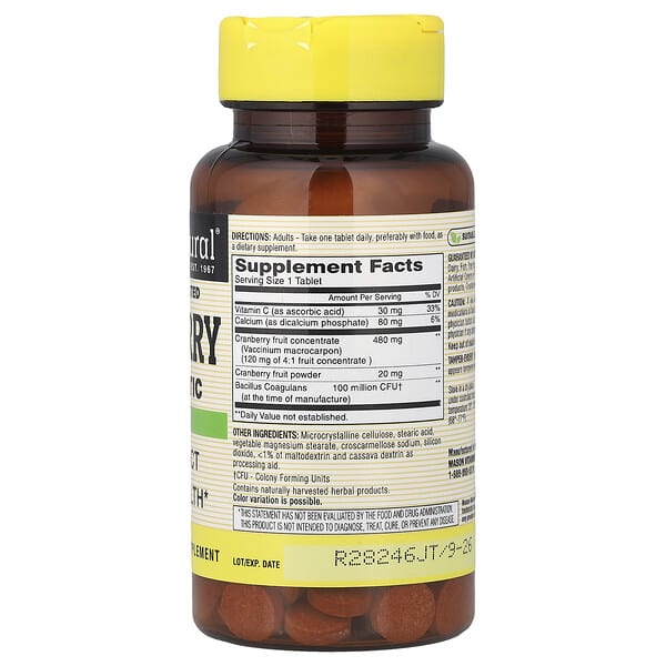 Alternative view of Mason Natural, Highly Concentrated Cranberry with Probiotic, 60 Tablets