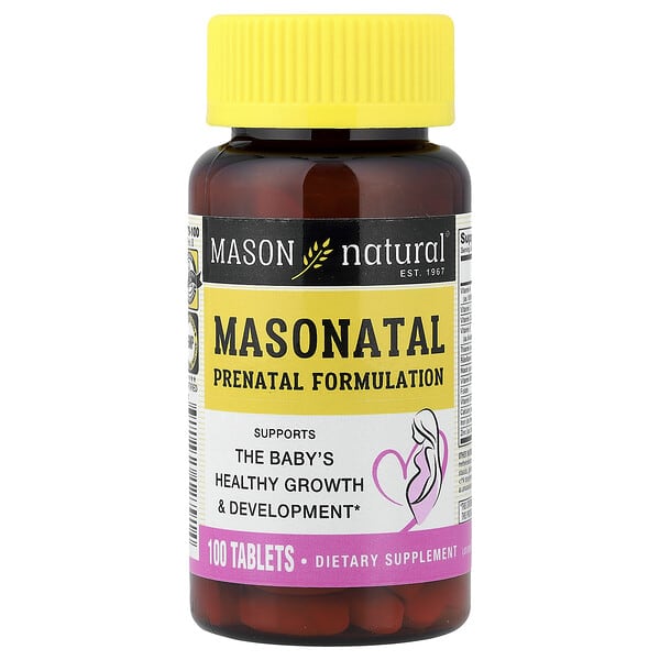 Mason Natural, Masonatal Prenatal Formulation, 100 Tablets