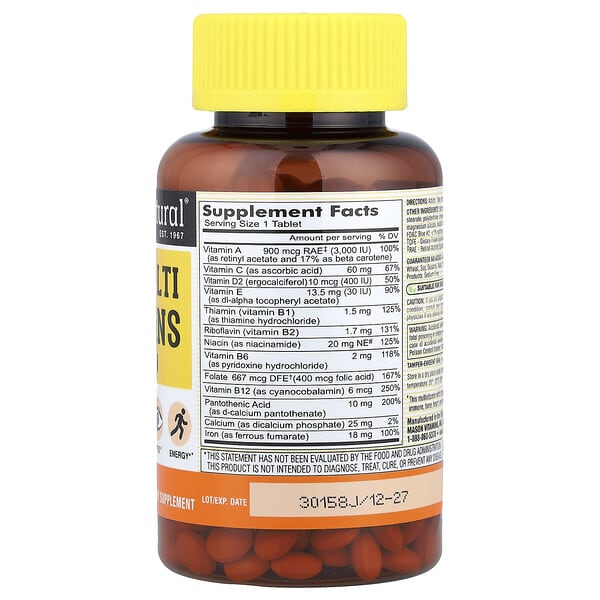Alternative view of Mason Natural, Mini Multi Vitamins with Iron, 365 Mini Tablets