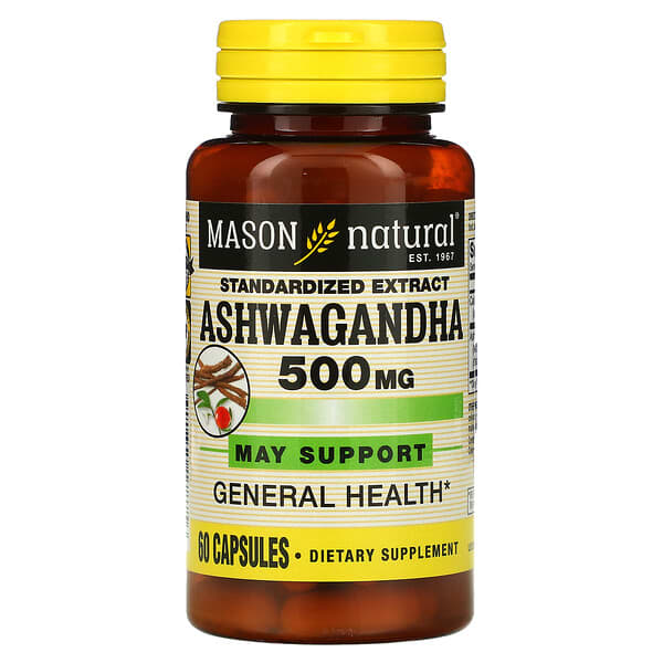 Mason Natural, Standardized Extract Ashwagandha, 60 Capsules
