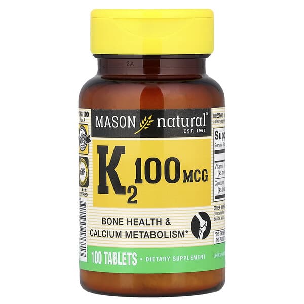 Mason Natural, Vitamin K2, 100 Tablets