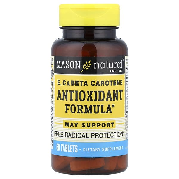 Mason Natural, Vitamins E, C & Beta Carotene, 60 Tablets