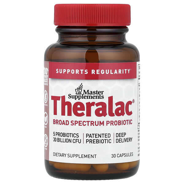 Master Supplements, Theralac®, Broad Spectrum Probiotic, 30 Capsules