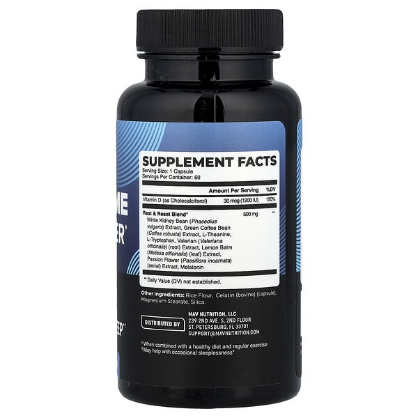 Alternative view of MAV Nutrition, Night Time Fat Burner , 60 Capsules