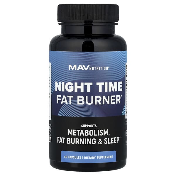 MAV Nutrition, Night Time Fat Burner , 60 Capsules