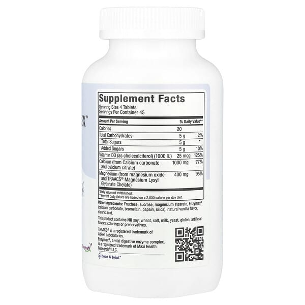 Alternative view of Maxi Health, Chewable Calcium Complex™, Natural Vanilla , 180 Tablets