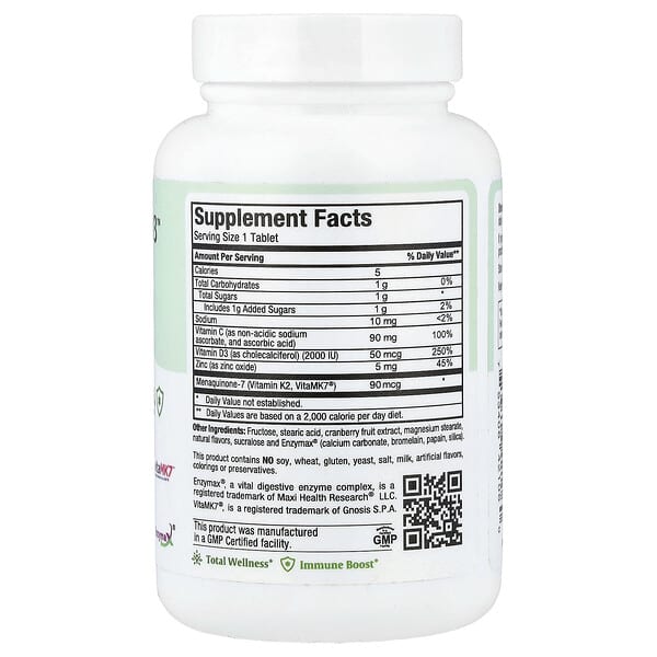 Alternative view of Maxi Health, Chewable K2 & D3™, Natural Cherry Vanilla, 90 Tablets