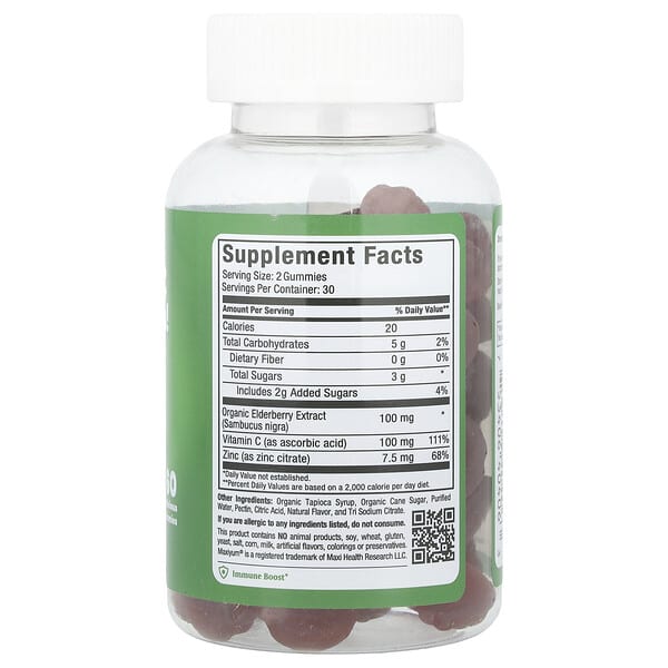 Alternative view of Maxi Health, Elderberry C & Zinc-Licious! Gummies, 60 Gummies