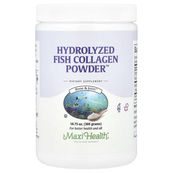 Maxi Health, Hydrolyzed Fish Collagen Powder™, 10.75 oz (305 g)