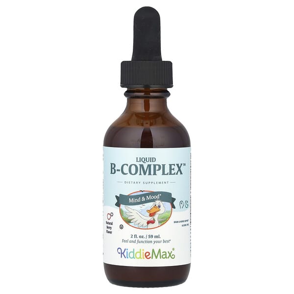 Maxi Health, KiddieMax® Liquid B-Complex™, Natural Berry, 2 fl oz (59 ml)