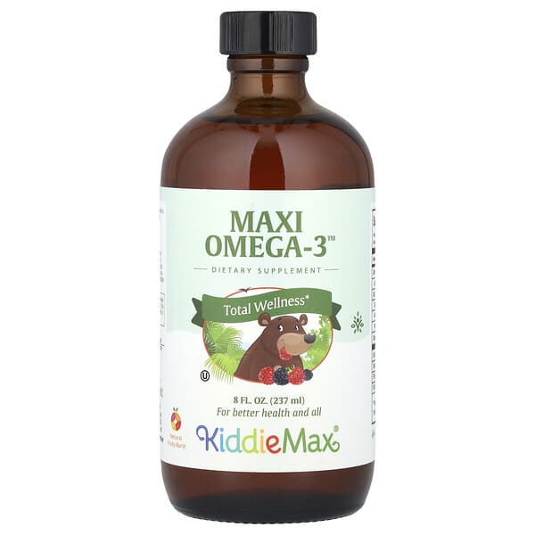 Maxi Health, KiddieMax® Maxi Omega-3™, Natural Fruity Burst, 8 fl oz (237 ml)