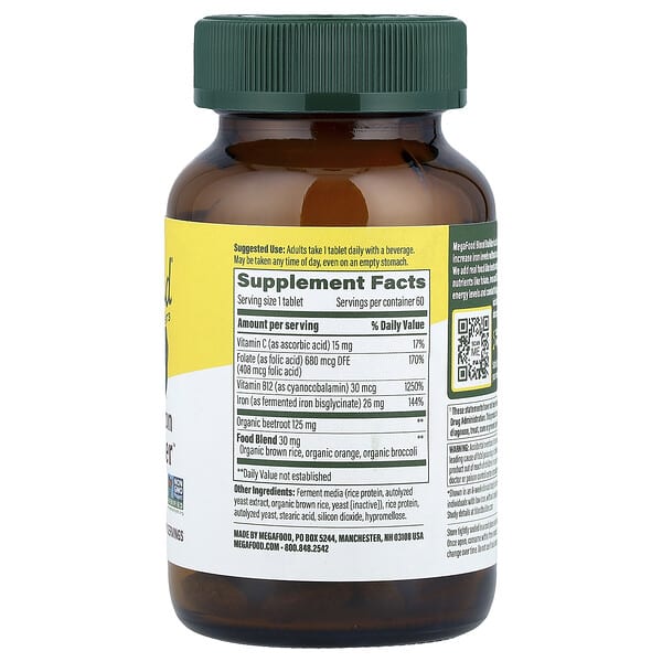 Alternative view of MegaFood, Blood Builder™, Iron, 60 Tablets