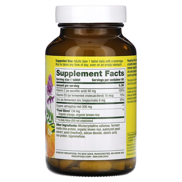 Alternative view of MegaFood, Daily Immune Support , 60 Tablets