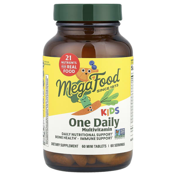 MegaFood, Kids One Daily Multivitamin, 60 Mini Tablets