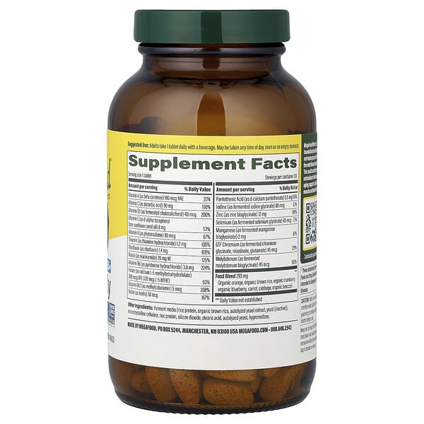 MegaFood, Men's 55+, One Daily Multivitamin, 120 Tablets 2 MegaFood, Men's 55+, One Daily Multivitamin, 120 Tablets - Ảnh 2