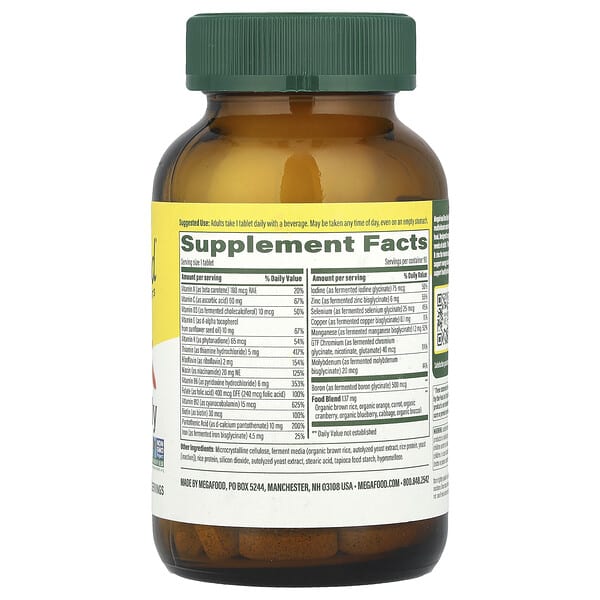 Alternative view of MegaFood, One Daily Multivitamin, 90 Tablets