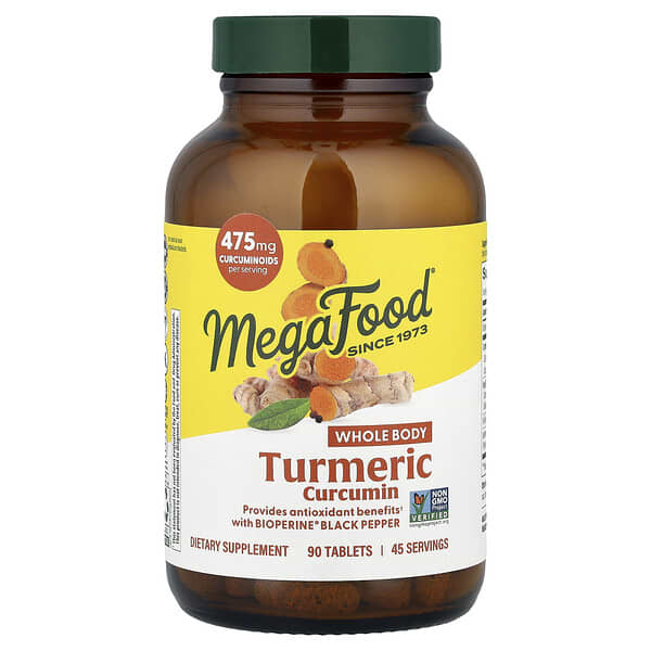 MegaFood, Turmeric Curcumin, 90 Tablets