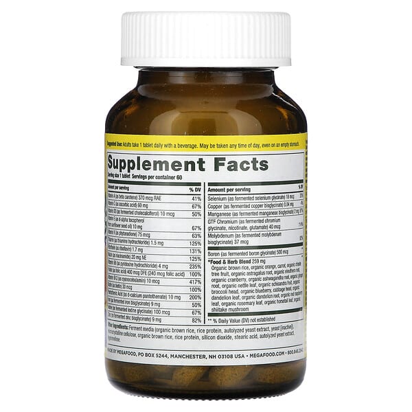 Alternative view of MegaFood, Women’s One Daily Multivitamins, 60 Tablets
