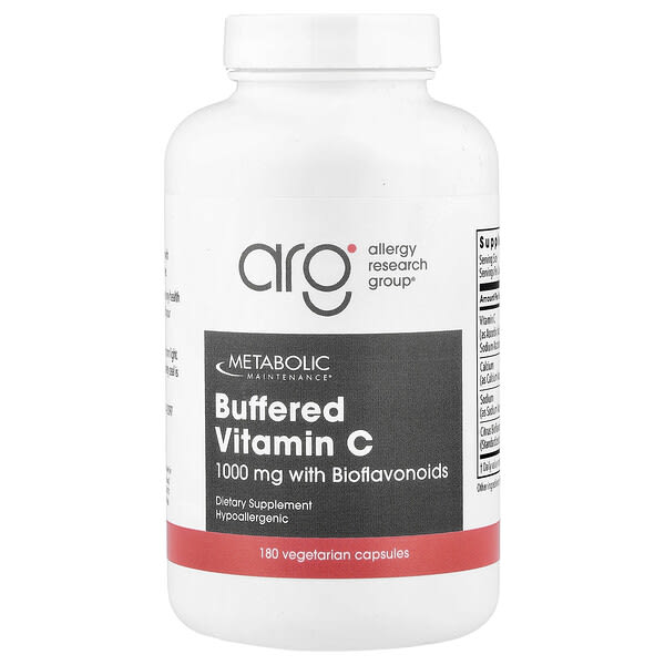 Metabolic Maintenance, Buffered Vitamin C With Bioflavonoids, 180 Vegetarian Capsules