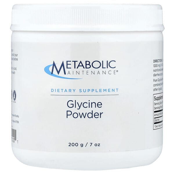 Metabolic Maintenance, Glycine Powder, 7 oz (200 g)