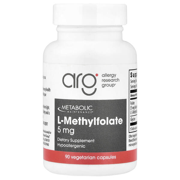 Metabolic Maintenance, L-Methylfolate, 5 mg, 90 Vegetarian Capsules
