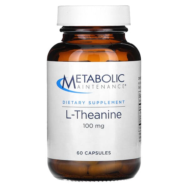 Metabolic Maintenance, L-Theanine, 100 mg, 60 Capsules 4 Metabolic Maintenance, L-Theanine, 100 mg, 60 Capsules