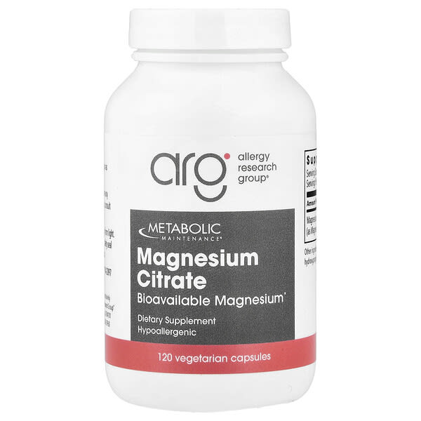 Metabolic Maintenance, Magnesium Citrate, 120 Vegetarian Capsules