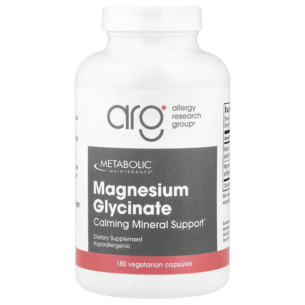 Metabolic Maintenance, Magnesium Glycinate, 180 Vegetarian Capsules
