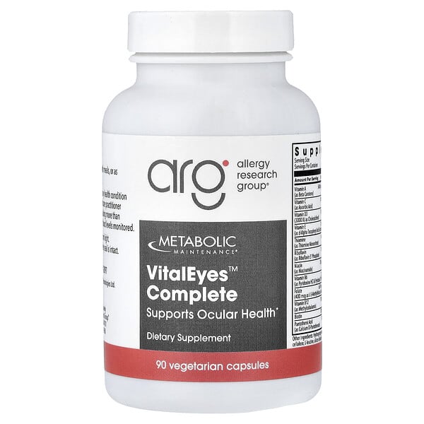 Metabolic Maintenance, VitalEyes™ Complete, 90 Vegetarian Capsules