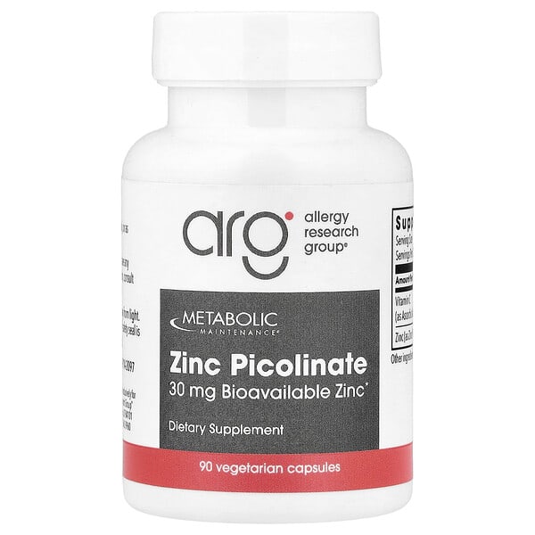 Metabolic Maintenance, Zinc Picolinate, 90 Vegetarian Capsules