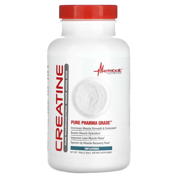 Metabolic Nutrition, Creatine, Unflavored, 3.52 oz (100 g)