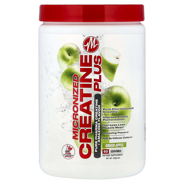 Metabolic Nutrition, Micronized Creatine Plus™, Green Apple, 420 g