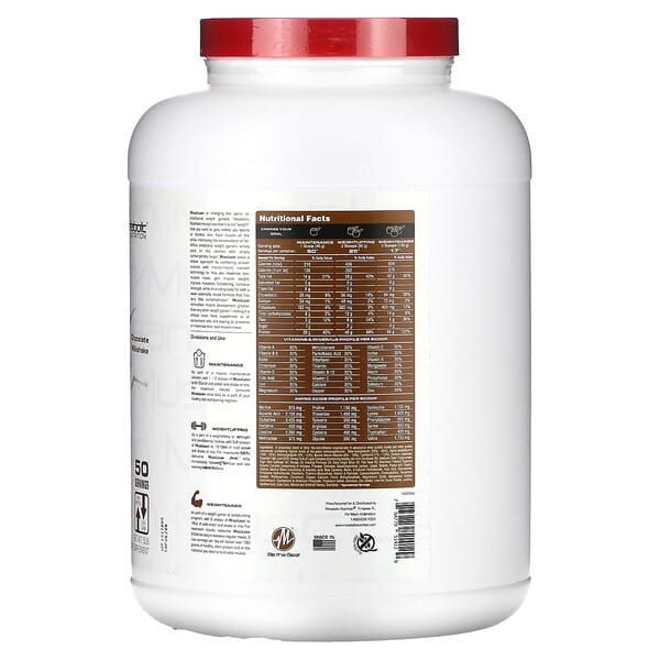 Alternative view of Metabolic Nutrition, MuscLean, Lean Muscle Weight Gainer, Chocolate Milkshake, 5 lbs