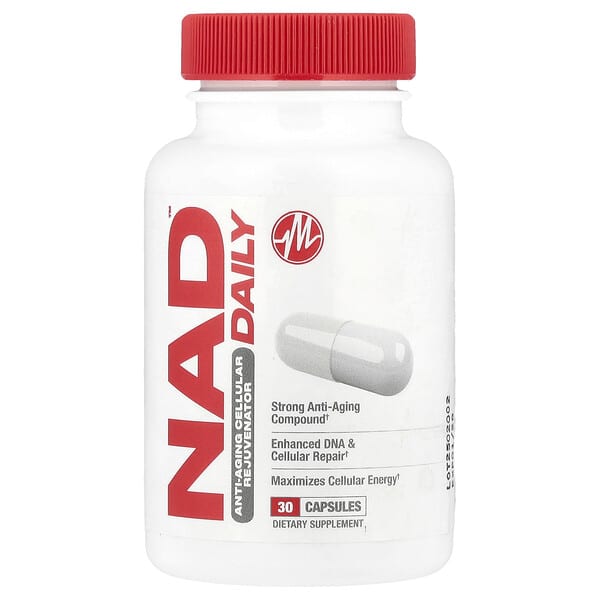 Metabolic Nutrition, NAD DAILY™ , Anti-Aging Cellular Rejuvenator, 30 Capsules