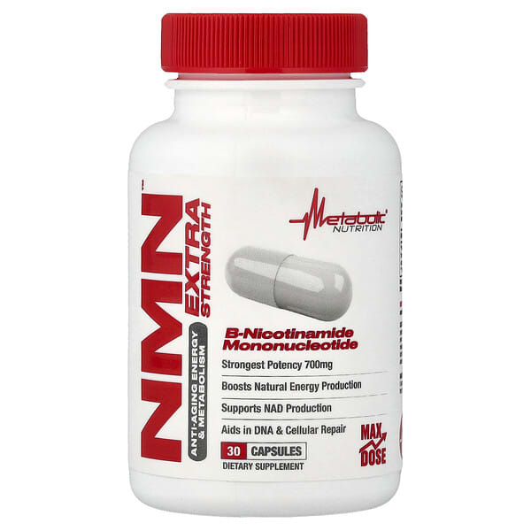 Metabolic Nutrition, NMN, 30 Capsules (350 mg per Capsule)