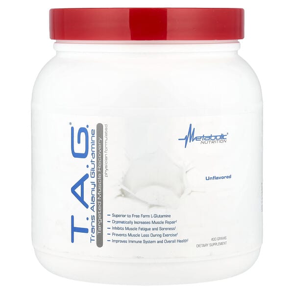 Metabolic Nutrition, T.A.G., Unflavored, 400 g