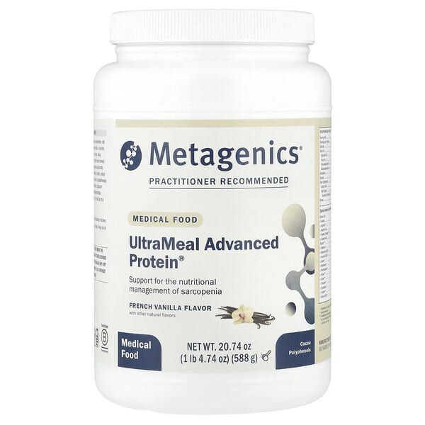 Metagenics, Medical Food, UltraMeal Advanced Protein®, French Vanilla, 1 lb 4.74 oz (588 g)