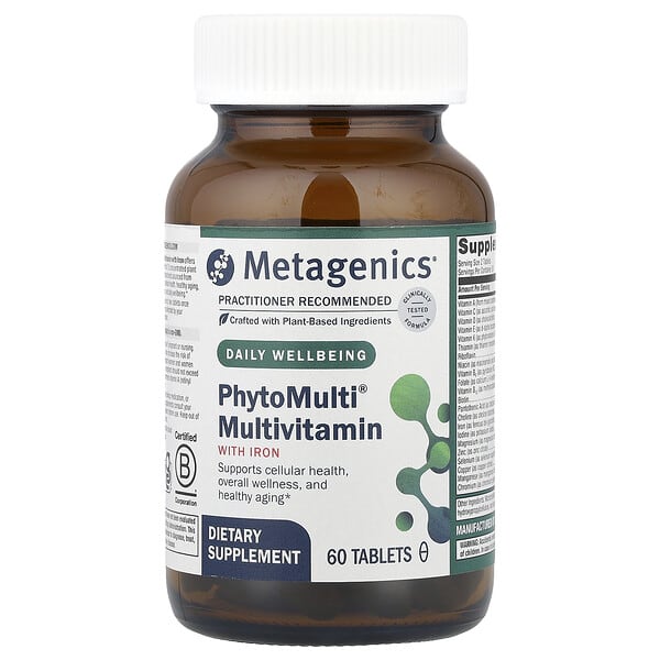 Metagenics, PhytoMulti® Multivitamin with Iron, 60 Tablets