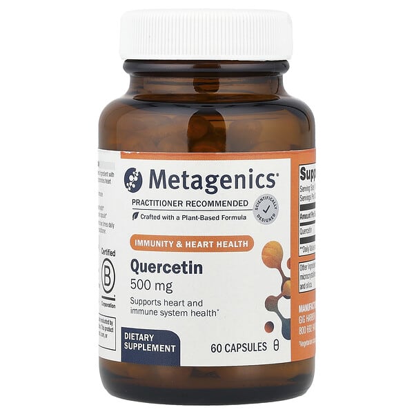 Metagenics, Quercetin, Immunity & Heart Health, 500 mg, 60 Capsules