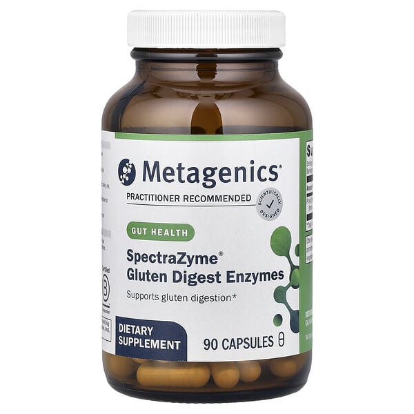 Metagenics, SpectraZyme® Gluten Digest Enzymes, 90 Capsules (138 mg per Capsule)