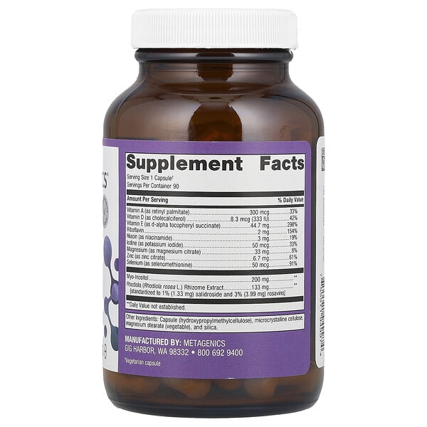 Alternative view of Metagenics, Thyrosol®, 90 Capsules