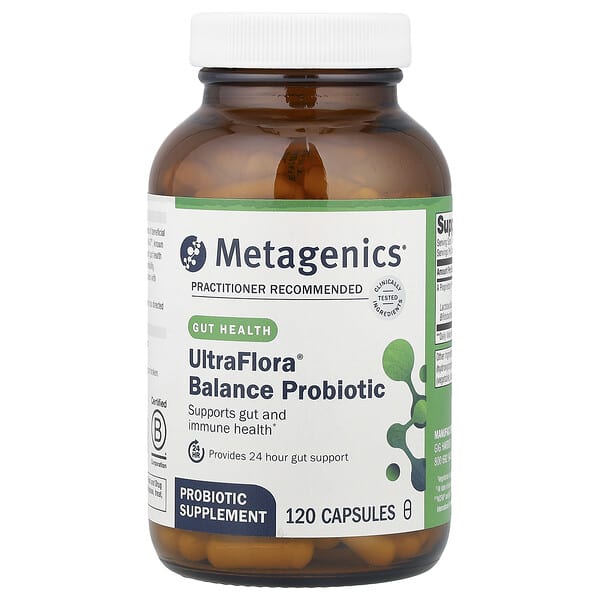 Metagenics, UltraFlora® Balance Probiotic, 55 mg (15 Billion CFU), 120 Capsules