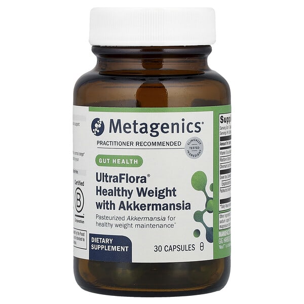 Metagenics, UltraFlora® Healthy Weight with Akkermansia, 30 Capsules