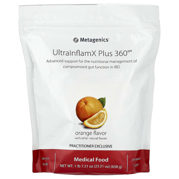 Metagenics, UltralnflamX Plus 360°, Medical Food, Orange, 23.21 oz (658 g)