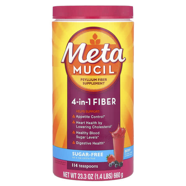 Metamucil, 4-In-1 Fiber, Berry, 23.3 oz (660 g) 3 Metamucil, 4-In-1 Fiber, Berry, 23.3 oz (660 g)
