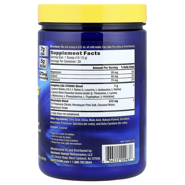 Alternative view of MHP, EAA Strong™, Lemon Lime, 10.72 oz (303.9 g)